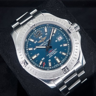2015 Breitling Colt Automatic Blue Dial A1738811/C906 Full Set w/ Recent Service