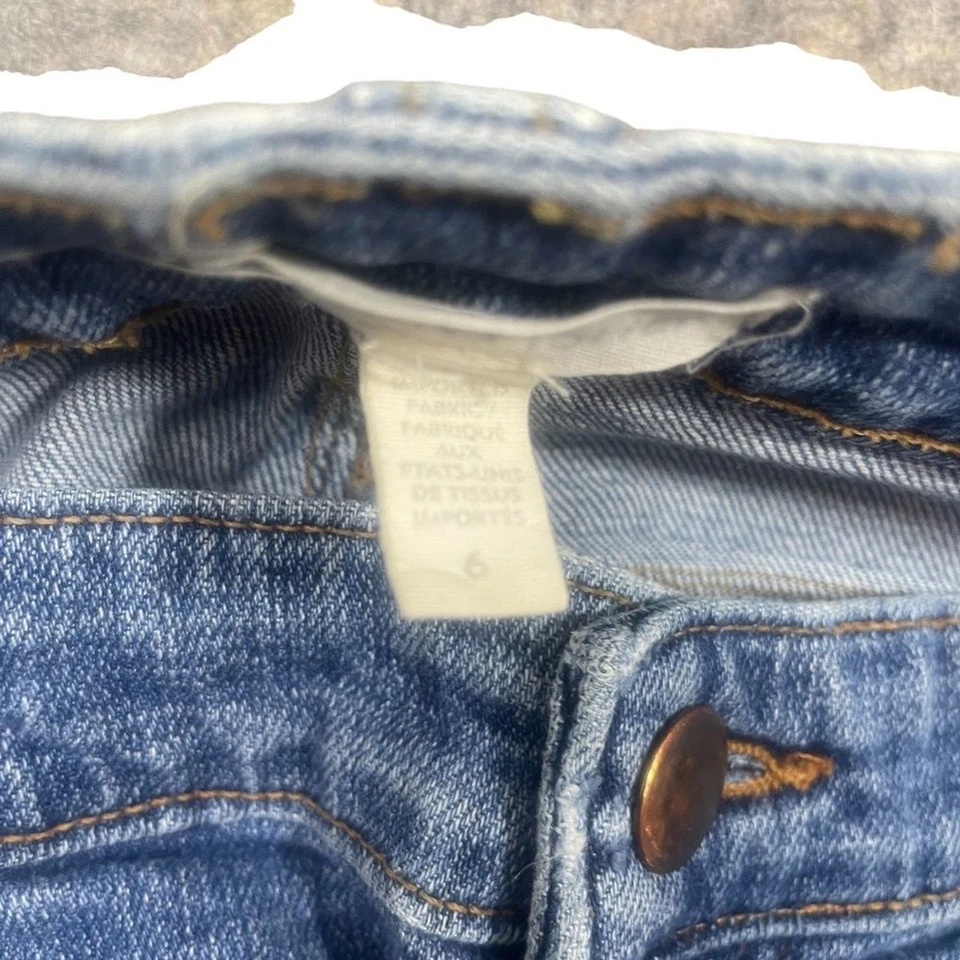 Eileen Fisher 6 Jeans Zipper Skinny Cotton Blend Denim - Image 3 of 4