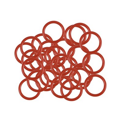 30Pcs, Silicone O-Rings 9mm OD 7mm Inner Diameter 1mm Width Seal Gasket Red