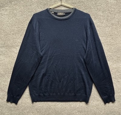 Rodd & Gunn 100% Pure New Wool Extra Fine Merino Sweater 2XL Midnight Blue NWT