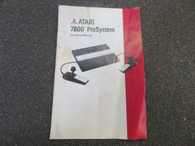 8 Atari 2600/7800 Manual Lot with 5 Warranty Card & Prosystem Owner Manual