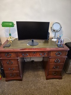 Computer Desk X Swivel Chair x printer/scanner and desk lamp