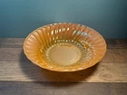 Fire King Serving Bowl-Peach Luster Swirl-Vintage-8.5" Anchor Hocking