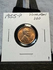 1955-P Lincoln Wheat Cent Penny Poor Man's Double Die Uncirculated