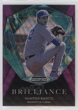 2022 Panini Prizm Draft Picks Brilliance Purple Wave Hunter Barco #BR-HB 2b2