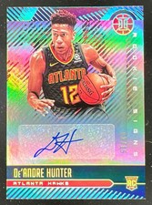 2019-20 Illusions Rookie Signs Sapphire #RS-DAH De Andre Hunter RC Auto /15