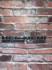 DODGE RAM 1500 2500 HEMI 5.7 LITER CHROME FENDER EMBLEMS OEM Set Of 2