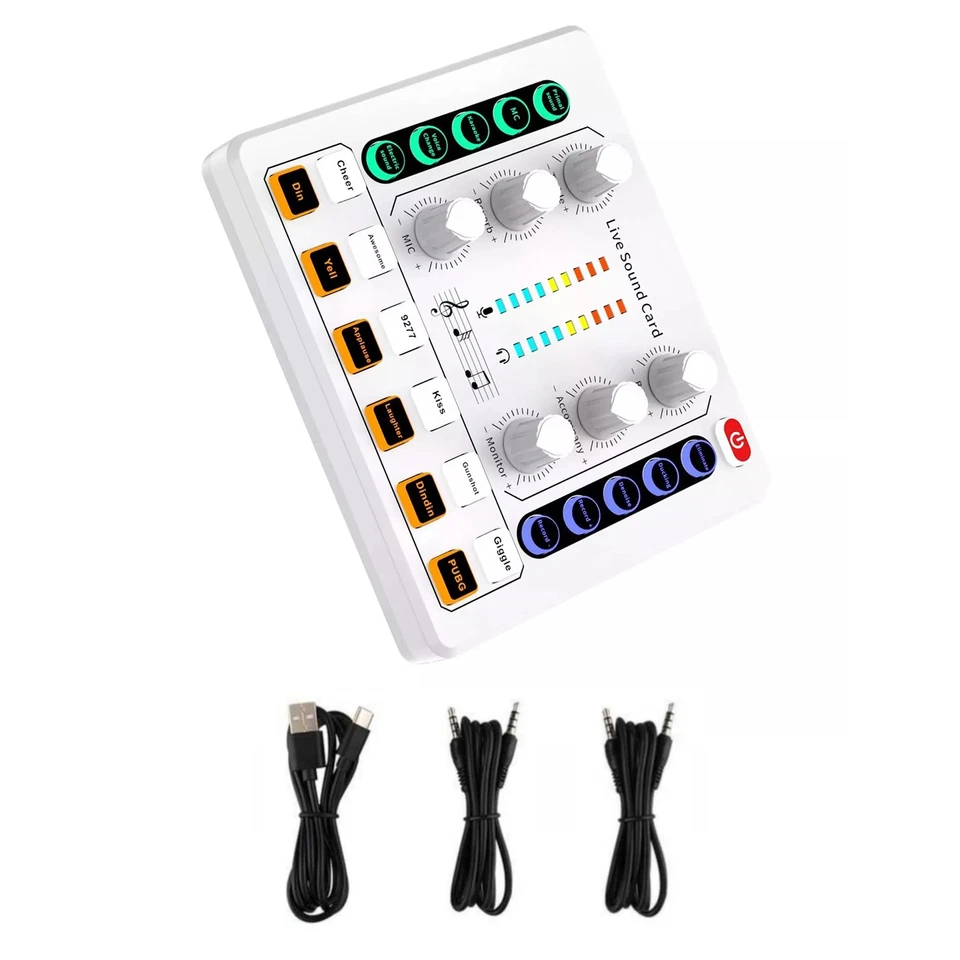 M8 Sound Card Body Professional Audio Equipment Optimized for Live Streaming - Image 4 of 4