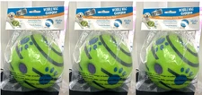 3x Wobble Wag Giggle Ball, Interactive Dog Toy, Fun Giggle Sounds When Rolled