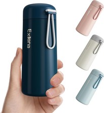 Exllena Small 250ml Water Bottle Made of 304 Stainless Steel, Double Wall Vacuum