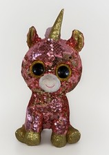 Ty Flippables Sunset the Unicorn Plush Toy 6" Sequined 2019 Stuffed Animal Gift