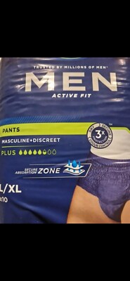 TENA Men Active Fit Pants Plus - Gr. L/XL, 4x10 Stück, 40 Stück  #ANGEBOT#