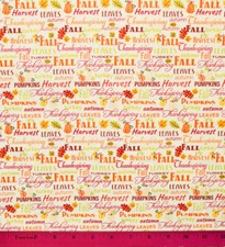 Thanksgiving Fabric - HALF YARD Quilting 100 Cotton Autumn Fall Orange Blender