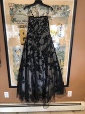Montage Mon Cheri Black Illusion Gown , Size 10