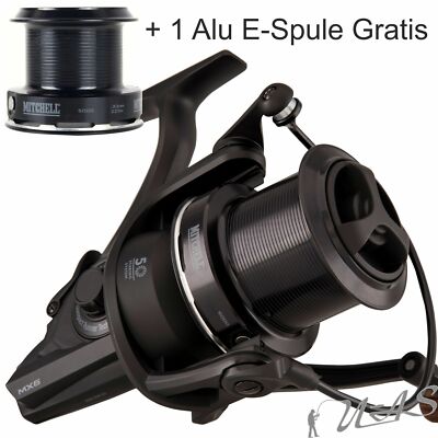 MITCHELL MX6 9000 Freilauf Rolle Plus Gratis Aluminium E-Spule Karpfen Rolle Sha