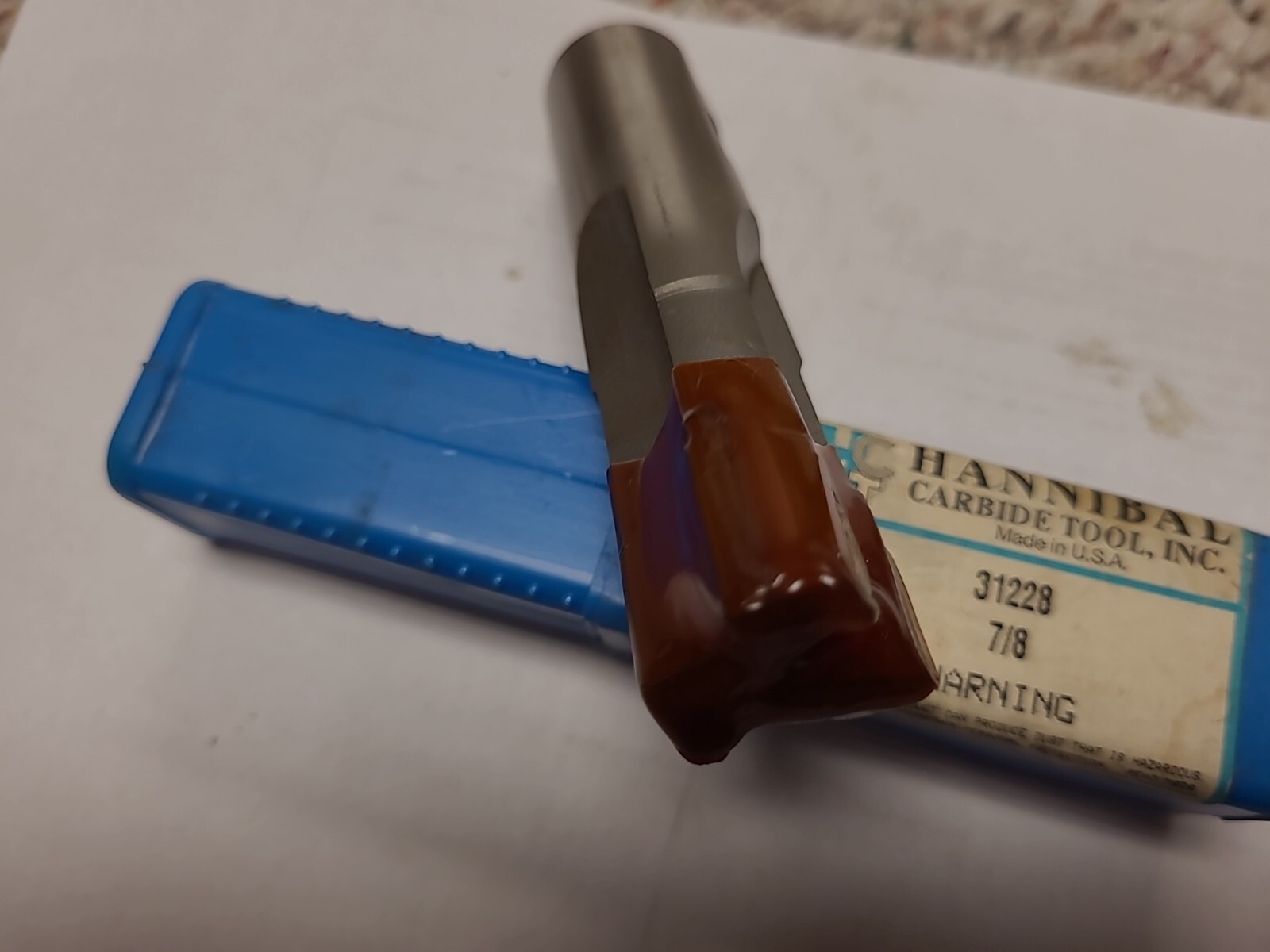 Hannibal 7/8" Carbide Tipped Center Cutting End Mill New eBay