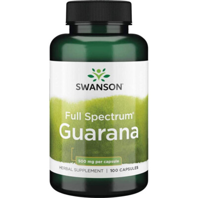 Swanson, Full Spectrum Guarana, 500mg, 100 Kapseln - Blitzversand