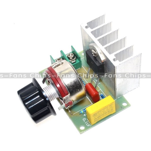 New 4000W AC 220V SCR Voltage Regulator Speed Controller Dimmer Thermostat