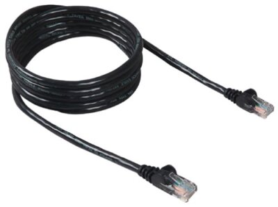 BELKIN COMPONENTS A3L791-10-BLK 10FT CAT5E PATCH CABLE, UTP, BLACK PVC JACKET, 2