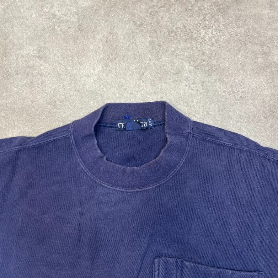 Nautica Sweatshirt Mens Vintage Heavyweight Pull Over Sailing Jumper Navy, Small image 7