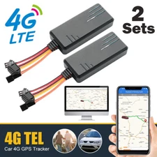 2X 4G Car GPS Tracker Real Time Vehicle Anti-Lost Locator Geography Fence System