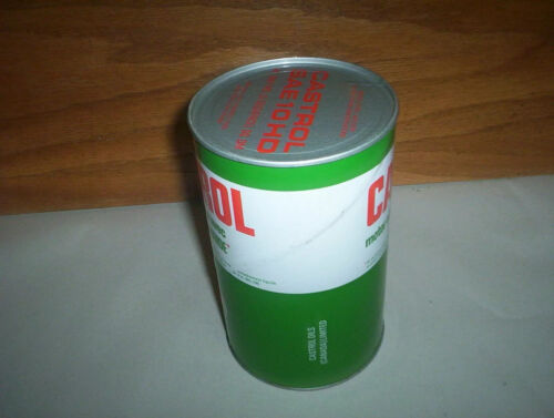 Vintage Castrol Motor Oil With Liquid Tungsten Oil Can Tin : Imp Quart Cardboard - Picture 3 of 13