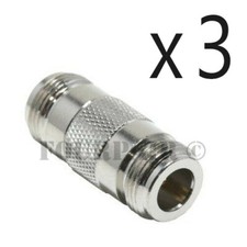 3 Pack Lot N-Type Double Female Jack Coupler RF Antenna Adapter Barrel Connector