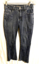 Riders by LEE Jeans 8P Petites Womens Blue Medium Wash Bootcut Midrise Denim