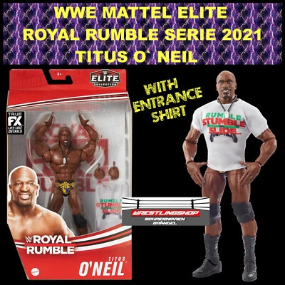 WWE MATTEL ELITE ROYAL RUMBLE SERIE TITUS O NEIL WRESTLING FIGUR RAW SMACKDOWN