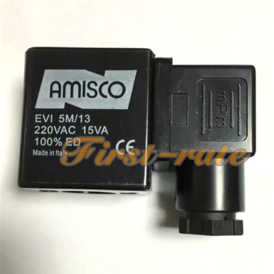 1PCS NEW AMISCO Steam Solenoid Valve Coil EVI5M/13 220VAC 15VA EVI 5M/13