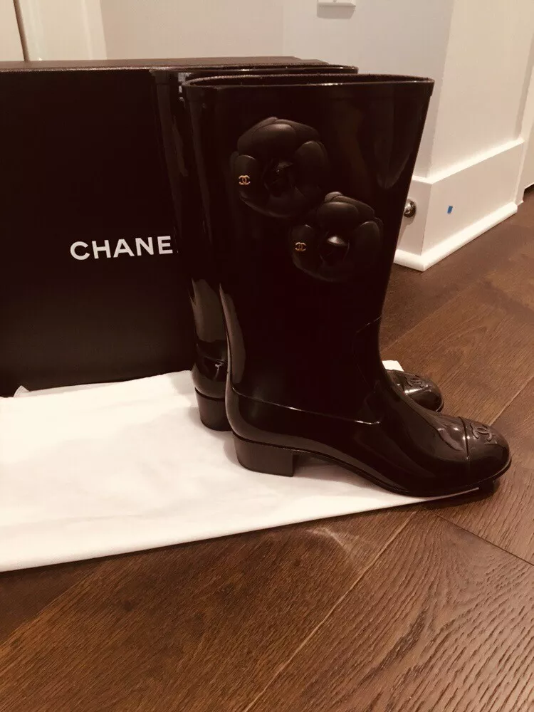 Chanel Rubber Rain Boots - Gem