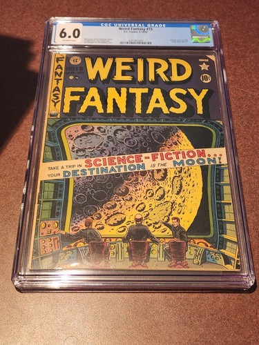 Weird Fantasy # 15 (#3) CGC 6.0 - 1951 - EC Comics Feldstein, Kurtzman, Wood - Picture 1 of 3