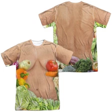 Vegan Heroine Unisex Adult Halloween Costume T Shirt (Front/Back), S-3XL