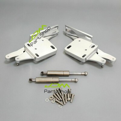 Polished Hood Hinges kit Aluminum for 1964-1966 Ford Mustang 64-65 Falcon Comet
