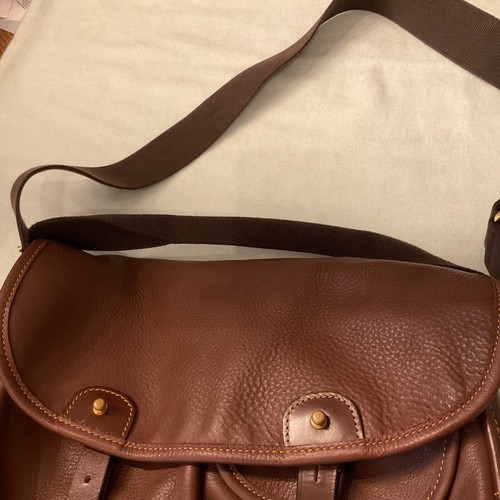 Bolso de Hombro BRADY ENGLAND Cuero Marrón Pesca Trucha - Imagen 10 de 13