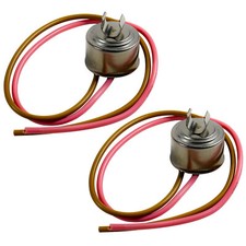 2-Pack Bimetal Refrigerator Defrost Thermostat for Whirlpool 2-8 EB-GA RT Series