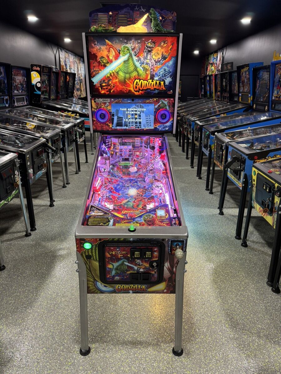 Godzilla Limited Edition Pinball Machine Stern Orange County Godzilla Limited Edition Pinball Machine Stern Orange County