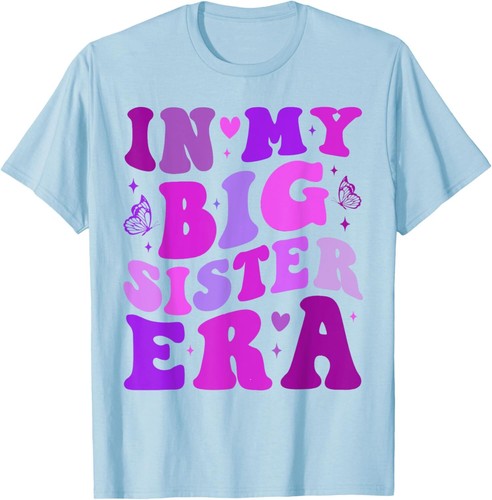 My Big Sister Era Big Sis Girls Kids Announcement Pregnancy T-Shirt Hoodie - Picture 10 of 15