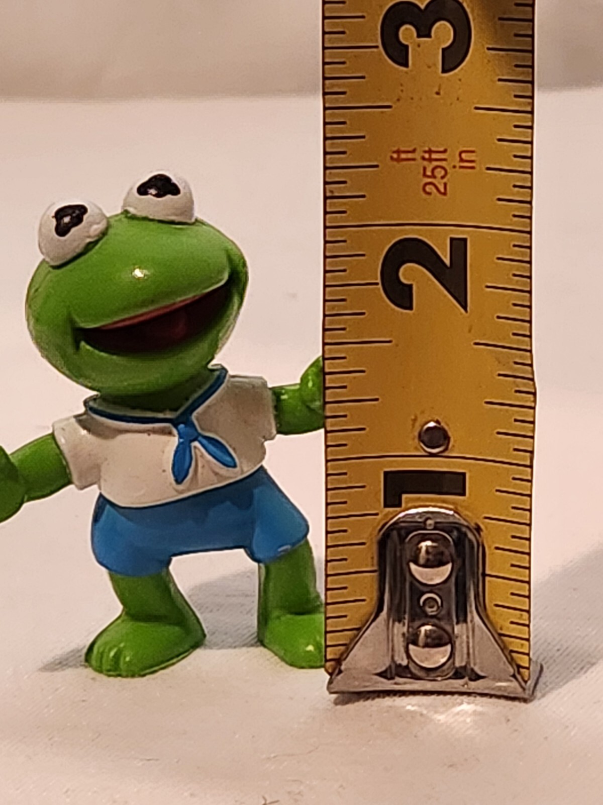 Vintage 1986 Muppet Babies Kermit Mini Figure Sesame Street Toy  
