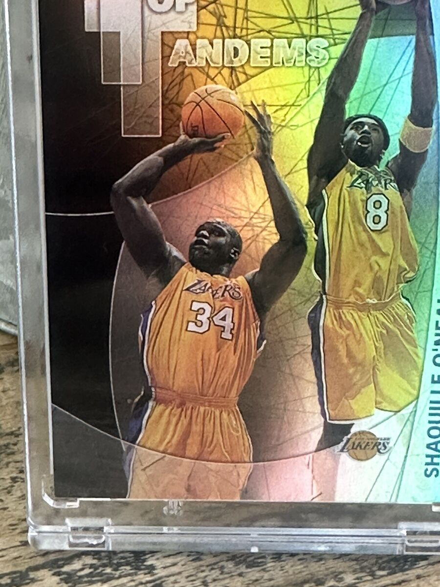 KOBE BRYANT / SHAQ CARD TOPPS GOLD REFRACTOR HOLO SP KOBE BRYANT / SHAQ CARD TOPPS GOLD REFRACTOR HOLO SP