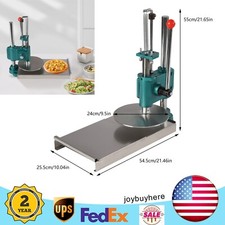 Manual Pizza Dough Pancake Press Flour Tortilla Machine Adjustable Thickness