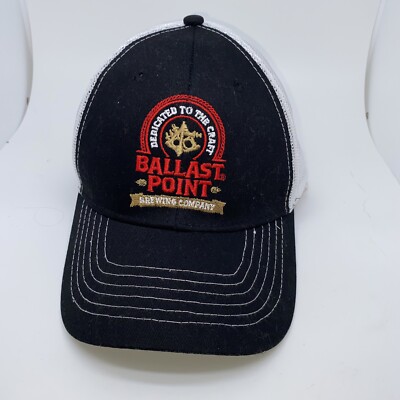 Ballast Point Brewery Craft Beer Stitched Logo Black/White Truckers Hat Cap