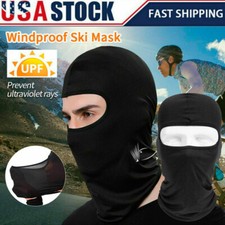 Outdoor Ski Motorcycle Cycling Balaclava Ice Silk Full Face Mask Neck Ultra Thin