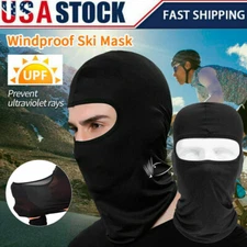 Outdoor Ski Motorcycle Cycling Balaclava Ice Silk Full Face Mask Neck Ultra Thin