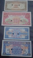 GREAT BRITAIN, P M20d M26b M28b M32b , 1 + 5 + 10 Shillings , ND 1948 1956 1962