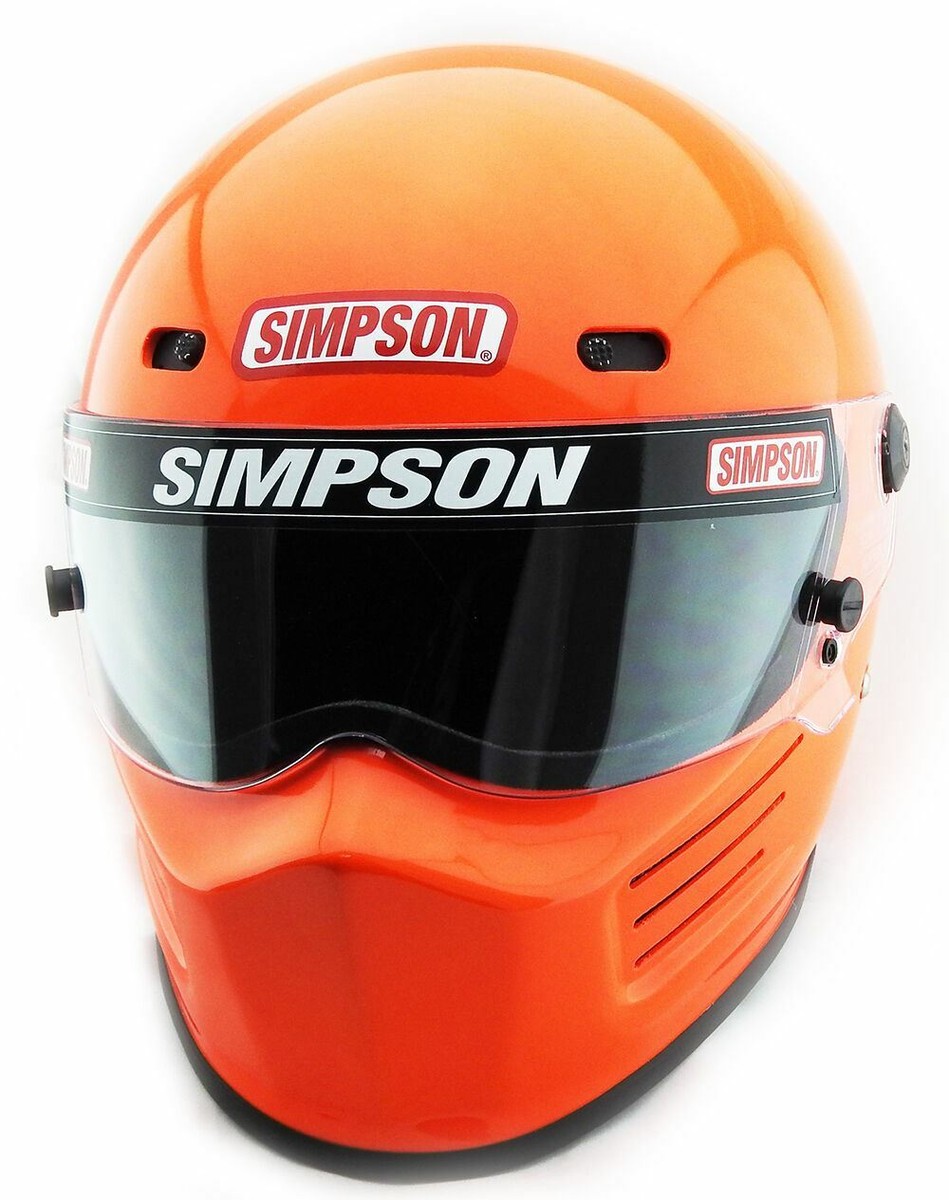 Simpson Super Bandit Helmet Snell Sa2020 Red Colour Msa M6 Fia Car