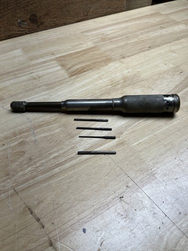 Vintage Goodell-Pratt Co. Spiral Hand Push-Drill, mit 4 Bits, Greenfield Masse - Bild 1 von 8