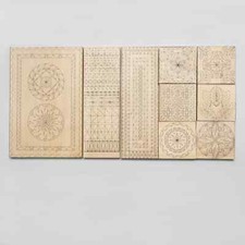 Patterned basswood boards for beginners and profi, Wood carving Practice blanks