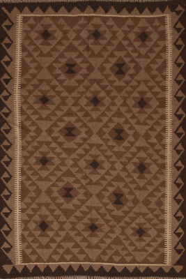 Flatweave Reversible Tribal Kilim Kelim Rugs Handwoven Wool Carpets 5x7 ft