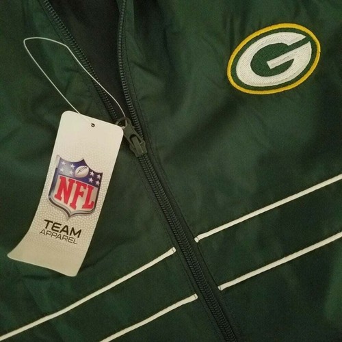 Chaqueta cortavientos Green Bay Packers Dunbrooke para hombre talla L NFL cremallera completa - Imagen 2 de 4
